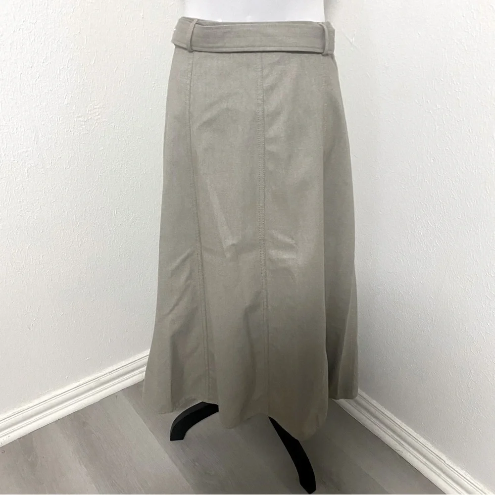Zara NWT Beige High Waisted Cargo Midi Wrap Skirt Y2K Dress Up or Just Casual